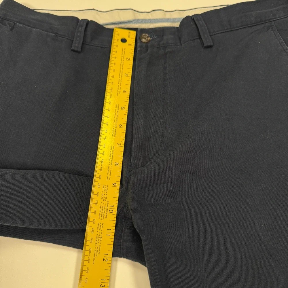 Polo Ralph Lauren Classic Fit Mens Chino Pants 36x32 Navy Blue Cotton Flat Front